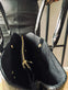 Taske Croco Black leather - VIAMAJA.DK