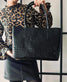 Taske Croco Black leather - VIAMAJA.DK