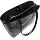 Taske Croco Black leather - VIAMAJA.DK