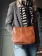 Taske Dicte walnut m. 2 taskeremme - VIAMAJA.DK