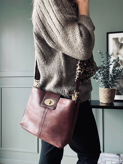 Taske LUX Brown – 2 remme medfølger - VIAMAJA.DK