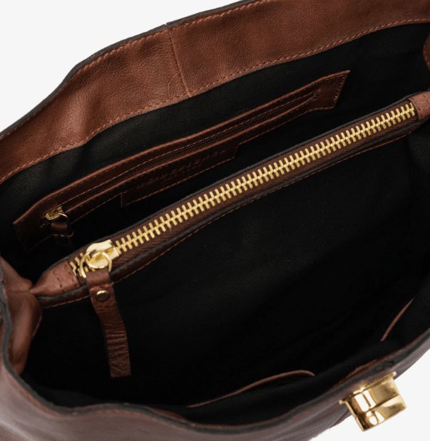 Taske LUX Brown – 2 remme medfølger - VIAMAJA.DK