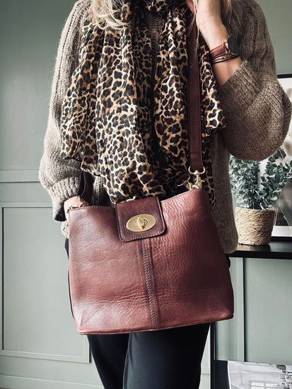 Taske LUX Brown – 2 remme medfølger - VIAMAJA.DK