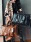 Taske Spencer - Black leather - VIAMAJA.DK