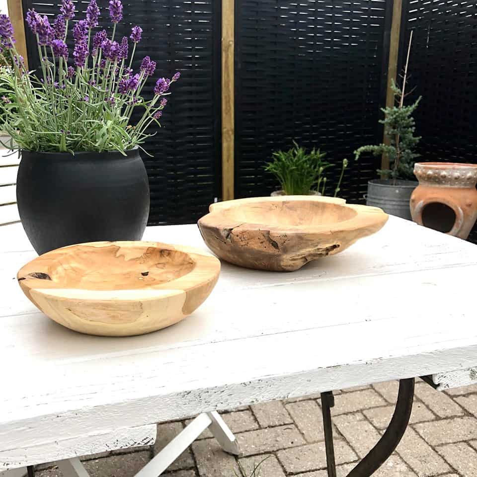 Teak træskål - Lille - TILBUD - VIAMAJA