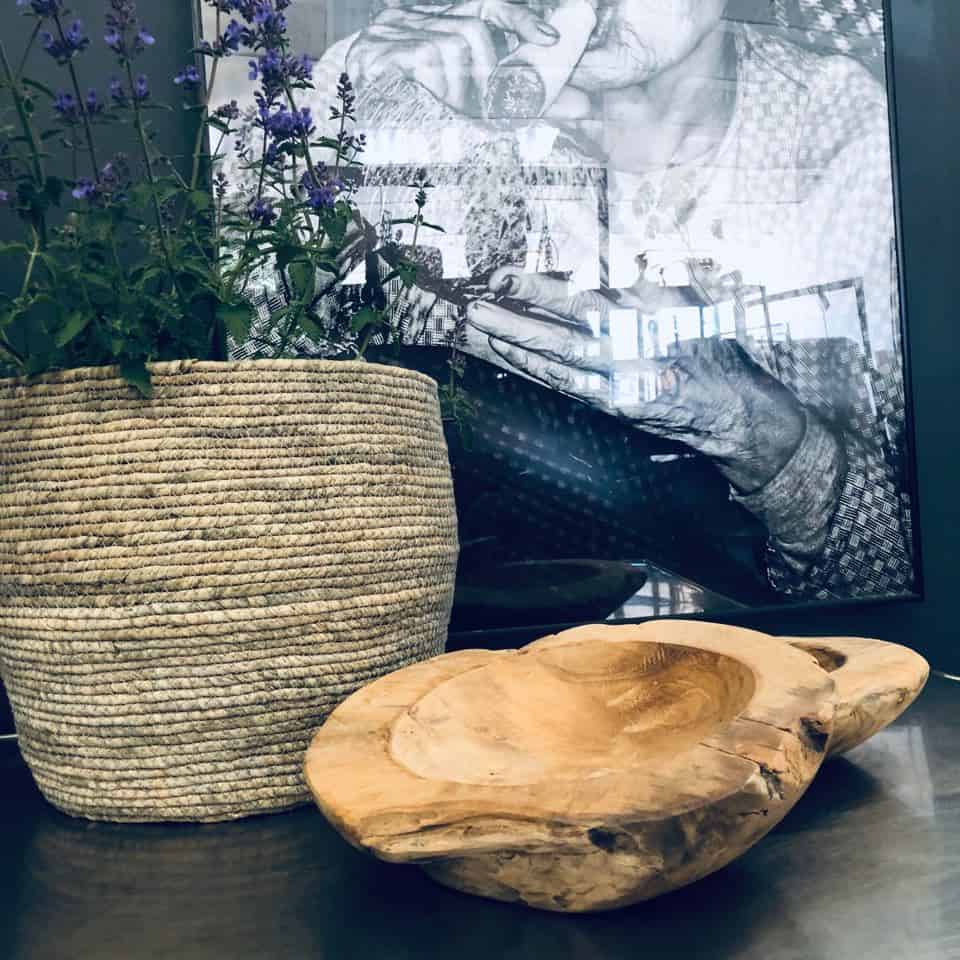 Teak træskål – Stor - VIAMAJA