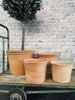 Terracotta sæt af 4 potter - AFHENTER TILBUD