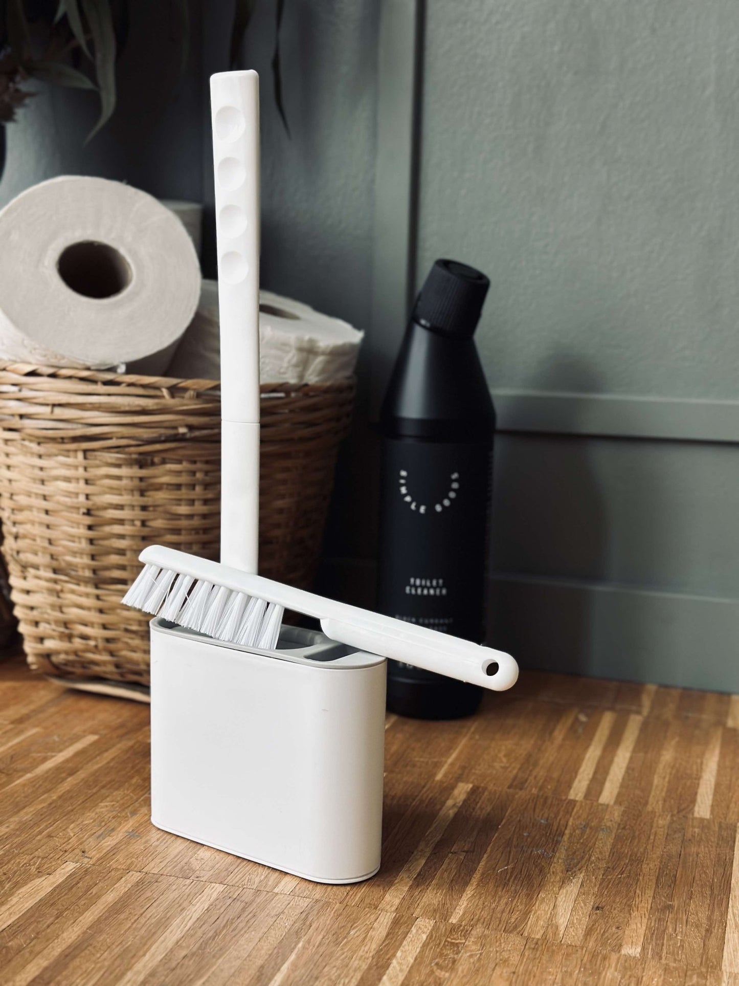 Toiletbørste Silikone sæt med 2 børster - VIAMAJA.DK