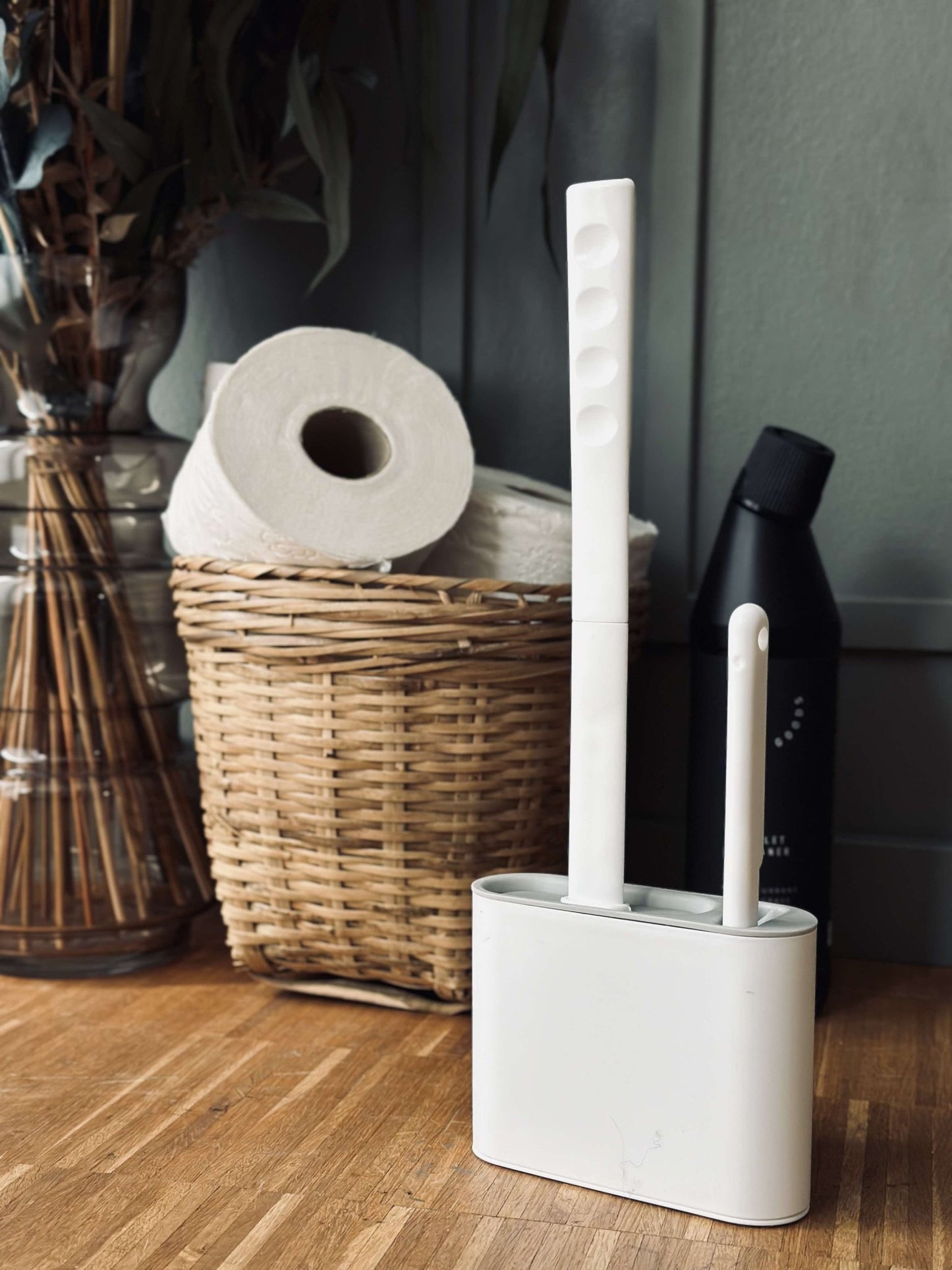 Toiletbørste Silikone sæt med 2 børster - VIAMAJA.DK