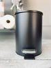 Toiletspand – Mat sort