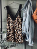 Top med blonde – Leopard / beige