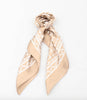 Tørklæde – 70×70 Satin beige