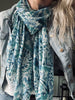 Tørklæde Blue batik