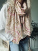 Tørklæde Rose batik
