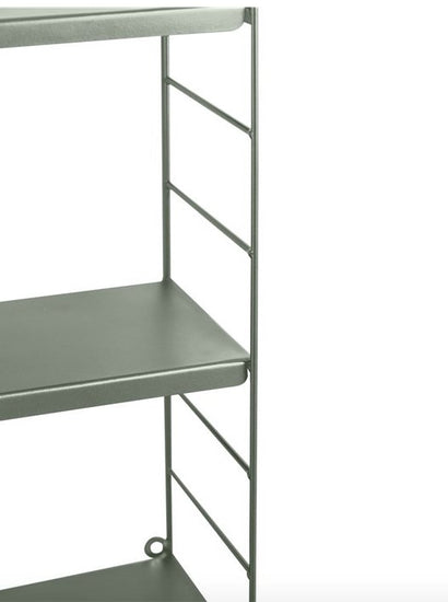 Væghylde m/3 hylder - Grøn metal - VIAMAJA.DK