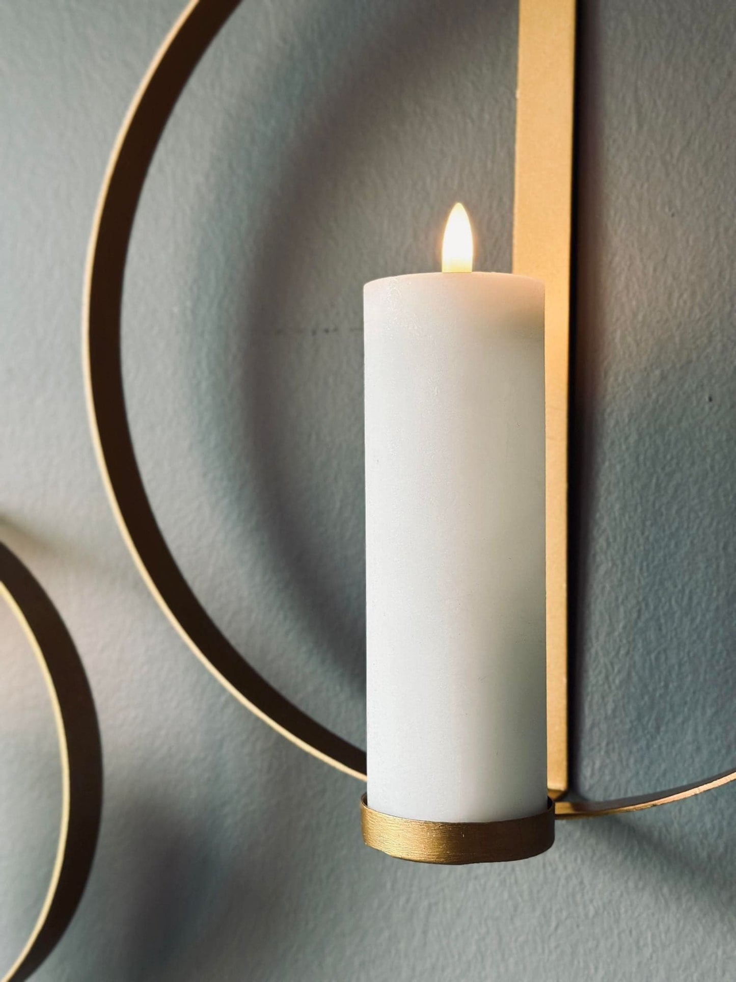 Vægstage sæt til bloklys – Gold - VIAMAJA.DK