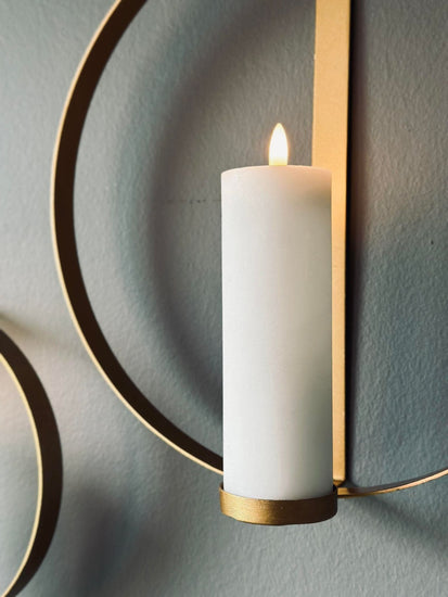 Vægstage sæt til bloklys – Gold - VIAMAJA.DK