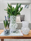 Vase 18cm Mundblæst glas – White - VIAMAJA.DK