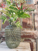 Vase med dots - grøn glas