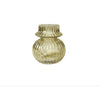 Vase med riller - Grønt glas