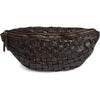 Warsaw bumbag i håndflettet skind - Dark Brown