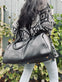 Weekendtaske - Black leather - VIAMAJA.DK