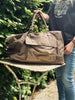 Weekendtaske - Brown kanvas