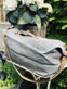 Weekendtaske - WASHED JUTE GREY - VIAMAJA.DK