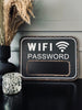 WIFI Skilt med kridt - Sort